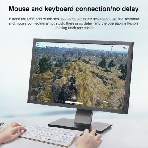 USB-C / TYPE-C à 4 ports USB 3.0 Ports Hub d'alliage d'aluminium avec interrupteur (gris) SH757H139-07