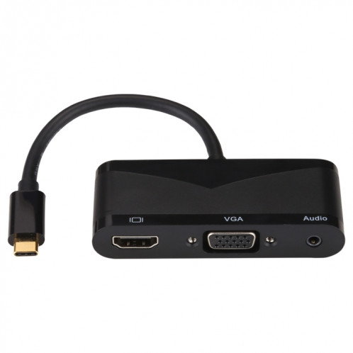 Adaptateur multifonction V83 USB-C / Type-C vers 4K HDMI / VGA + audio 3,5 mm + USB SH8819661-011