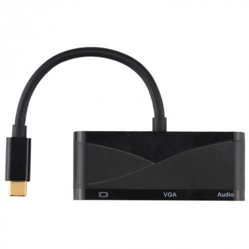 Adaptateur multifonction V83 USB-C / Type-C vers 4K HDMI / VGA + audio 3,5 mm + USB SH8819661-011