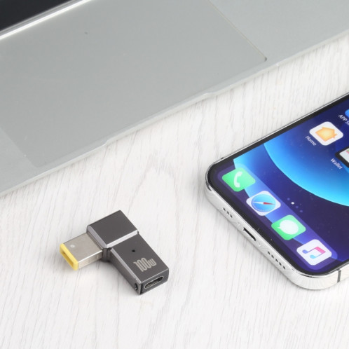 100W USB-C / Type-C femelle à grosse adaptateur de chargement carré pour Lenovo SH8876549-05
