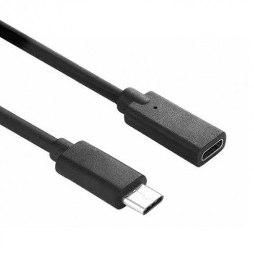 100W 20V 5A USB-C / Type-C Femelle vers USB-C / Type-C Mâle 4K Ultra-HD Câble d'extension de câble de données de synchronisation audio et vidéo, longueur du câble: 1 m (noir) SH986B672-05