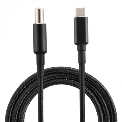 PD 100W 7,4 x 0,6 mm mâle vers USB-C / Type-C câble de charge d'alimentation en nylon mâle pour Dell, longueur du câble: 1,7 m SH9001993-06