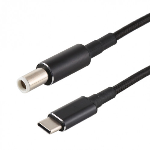 PD 100W 7,4 x 0,6 mm mâle vers USB-C / Type-C câble de charge d'alimentation en nylon mâle pour Dell, longueur du câble: 1,7 m SH9001993-06