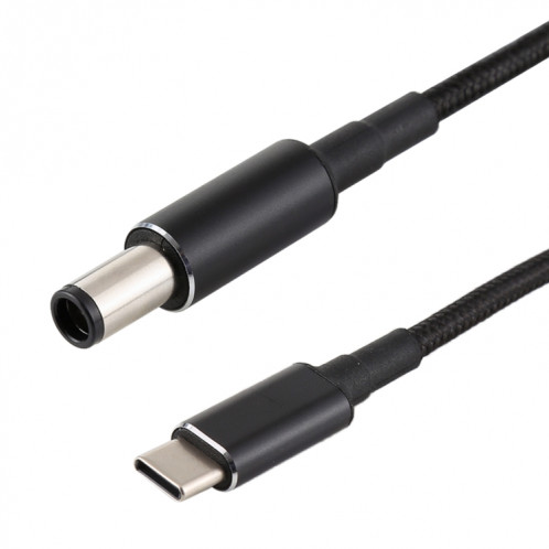 PD 100W 7,4 x 0,6 mm mâle vers USB-C / Type-C câble de charge d'alimentation en nylon mâle pour HP, longueur du câble: 1,7 m SH90061120-06