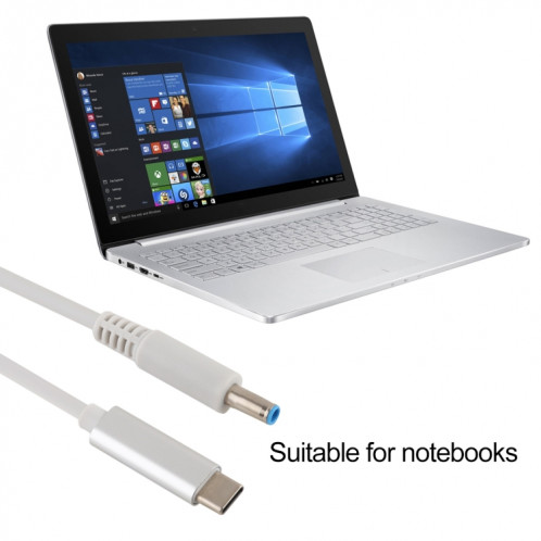 Câble de chargement USB-C / Type-C à 4,5 x 3,0 mm pour ordinateur portable, longueur du câble: environ 1,5 m SH9060633-05