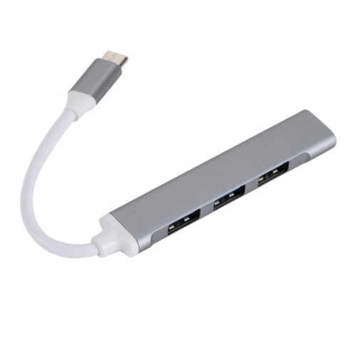 C809 USB 3.0 x 1 + USB 2.0 x 3 à l'adaptateur de concentrateur de séparateur multi-fonction USB-C / C / C / C / Greaux) SH300H772-04