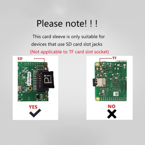 Carte de développement BASEQI Raspberry Pi Hidden TF to SD Card Case SH9446217-011