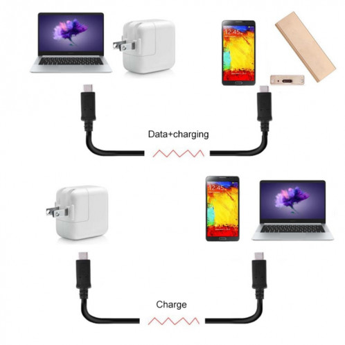 Câble de données USB-C 3.1 / Type-C vers Type-C 3.1, longueur: 1 m SH960231-07