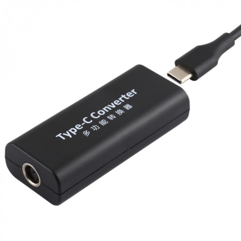 Adaptateur de connecteur d'alimentation femelle DC 7,4 x 0,6 mm vers USB-C / Type-C femelle avec câble USB-C / Type C de 15 cm SH9610459-05