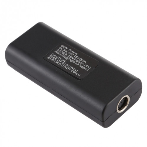 Adaptateur de connecteur d'alimentation femelle DC 7,4 x 0,6 mm vers USB-C / Type-C femelle avec câble USB-C / Type C de 15 cm SH9610459-05