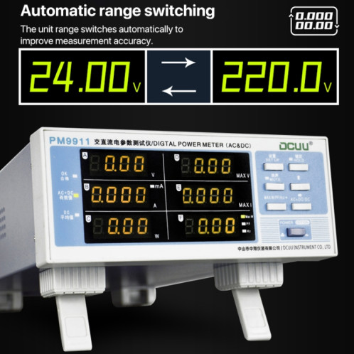 Instrument de mesure intelligent des paramètres électriques DCUU PM9911 () SH16EU1584-08