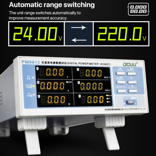 Instrument de mesure intelligent des paramètres électriques DCUU PM9913 () SH18EU327-08
