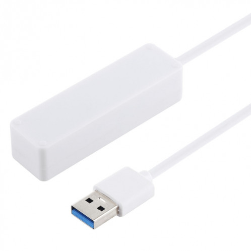 Lecteur de cartes TF / SD 2 en 1 + 3 x Convertisseur de ports USB 3.0 vers hub USB 3.0, Longueur du câble: 26 cm (Blanc) SH756W348-06
