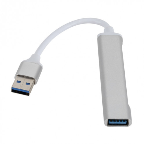 A809 USB 3.0 x 1 + USB 2.0 x 3 à USB 3.0 Adaptateur de moyeu de séparateur multi-fonction (argent) SH800S1842-04