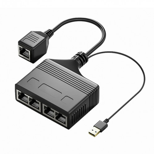 Câble répartiteur de réseau RJ45 femelle 4 en 1, 100M, coupleur de réseau Ethernet SH9835820-010