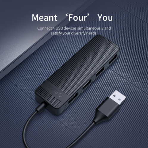 Orico FL02 480MBPS 4 ports USB 2.0 HUB (noir) SO892B1443-010