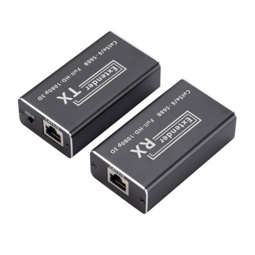 Transmetteur RJ45 vers HDMI HD 60 m, extension de réseau unique, amplificateur de signal HDMI, prise américaine SH99411202-04