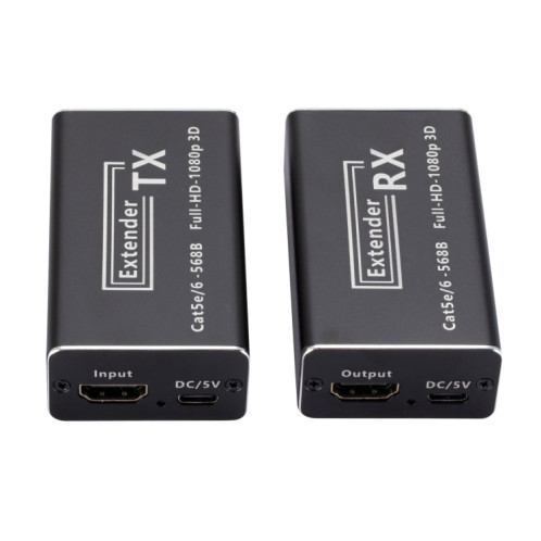 Transmetteur RJ45 vers HDMI HD 60 m, extension de réseau unique, amplificateur de signal HDMI, prise américaine SH99411202-04