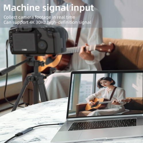 Carte de capture vidéo HD 4K 30 Hz HDMI vers USB-C/Type-C avec câble SH99421027-07