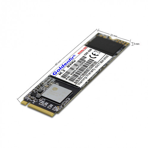 Disque SSD Goldenfir M.2 NVMe 2,5 pouces, capacité: 120 Go SG99501348-05