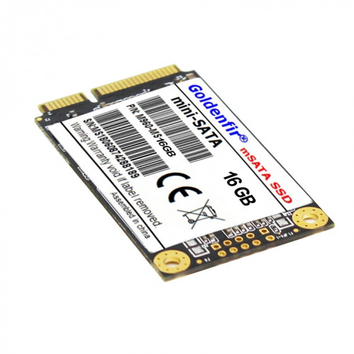 Goldenfir 1,8 pouces Mini SATA Solid State Drive, Architecture Flash: TLC, Capacité: 16 Go SG99721124-05