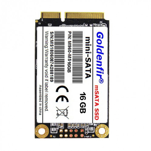 Goldenfir 1,8 pouces Mini SATA Solid State Drive, Architecture Flash: TLC, Capacité: 16 Go SG99721124-05