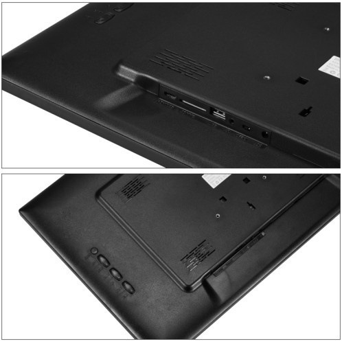 23,6 pouces écran LED Cadre photo numérique avec support et télécommande, plug US (noir) SH004B1860-06