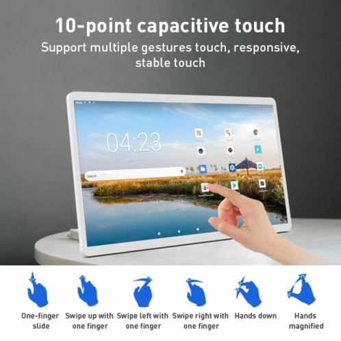 Écran publicitaire IPS HSD3295T 32 pouces, Android 14, RK3576S, 4 Go + 32 Go (blanc) SH030W1234-012