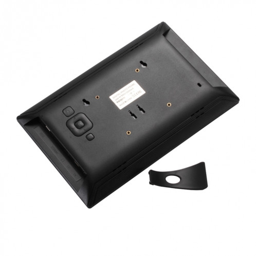 Cadre photo numérique à DEL FHD de 11,6 pouces avec support et télécommande, programme MSTAR V56, entrée USB / carte SD compatible (noir) SH070B28-09