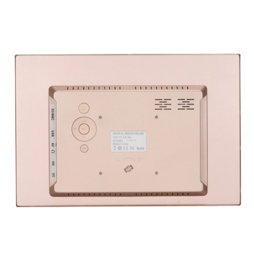 HSD1504 15,4 pouces LED 1280x800 Affichage haute résolution Cadre photo numérique avec support et télécommande, support SD / MMC / Port MS / Port USB, plug uk (GOLD) SH6JUK1956-07