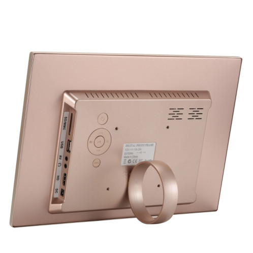 HSD1504 15,4 pouces LED 1280x800 Affichage haute résolution Cadre photo numérique avec support et télécommande, support SD / MMC / Port MS / Port USB, plug uk (GOLD) SH6JUK1956-07