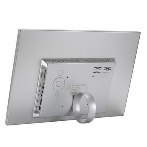 HSD1504 15,4 pouces LED 1280x800 Affichage haute résolution Cadre photo numérique avec support et télécommande, support SD / MMC / MS Port / Port USB, Plug US (Silver) SH16UK1817-09