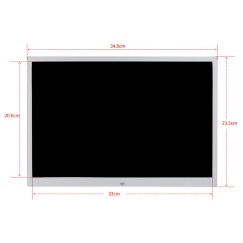 HSD1504 15,4 pouces LED 1280x800 Affichage haute résolution Cadre photo numérique avec support et télécommande, support SD / MMC / MS Port / Port USB, Plug US (Silver) SH16UK1817-09