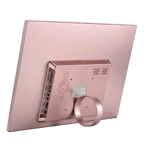HSD1707 17 pouces LED 1440x900 Affichage haute résolution Cadre photo numérique avec support et télécommande, support SD / MMC / MS Port / Port USB, Plug US (GOLD) SH20EU1448-09