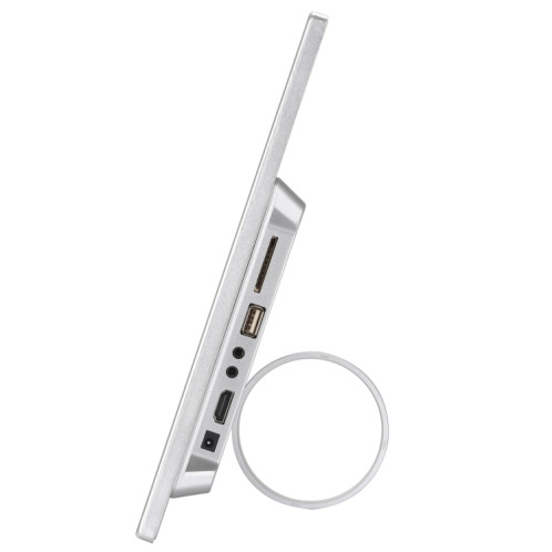 HSD1707 17 pouces LED 1440x900 Affichage haute résolution Cadre photo numérique avec support et télécommande, support SD / MMC / MS Carte / Port USB, plug us (Silver) SH0SUS423-07