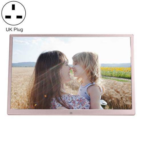 HSD1707 17 pouces LED 1440x900 Affichage haute résolution Cadre photo numérique avec support et télécommande, support SD / MMC / MS Port / Port USB, Plug US (GOLD) SH20UK162-09
