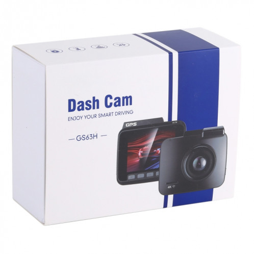 GS63H Voiture DVR Caméra 2.4 pouces LCD HD 2880 x 2160P 150 Degrés Grand Angle Affichage, Support Motion Détection / TF Carte / G-Capteur / GPS / WiFi / HDMI (Noir) SH071B41-016