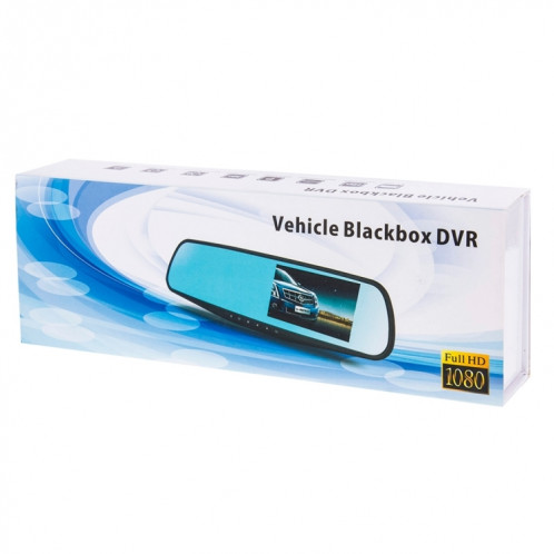 G20 HD 1080P 4,3 pouces écran d'affichage du véhicule DVR avec caméra de recul, Generalplus 2248 programmes, 170 degrés de grand angle de visualisation, fonction d'enregistrement de boucle de soutien / SH0434915-016