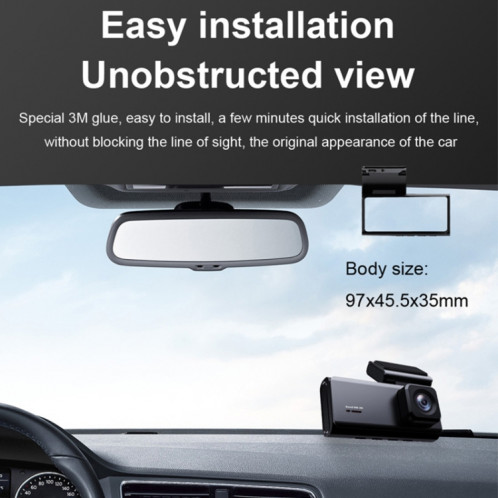 X11 2K Ultra HD Vision nocturne WiFi enregistreur de conduite de voiture prend en charge l'application mobile SH16101470-011