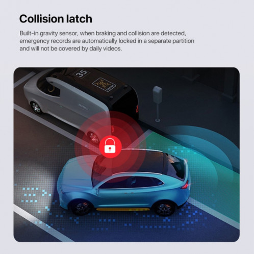 U02 2K Ultra HD Vision nocturne Enregistreur de conduite WiFi avant et intérieur de voiture SH1615886-011