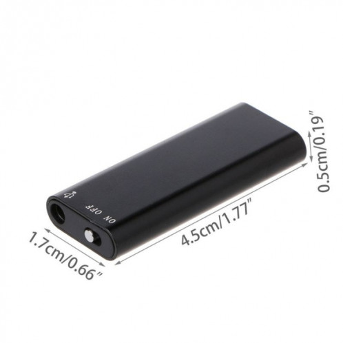 Stylo enregistreur USB 8 Go Lecteur MP3 Classe d'écoute Stylo mémoire Old Man (noir) SH039B370-06