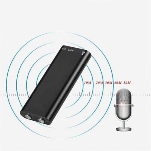 Stylo enregistreur USB 16 Go, lecteur MP3, réunion, classe d'écoute, stylo mémoire pour vieil homme (noir) SH039C255-06