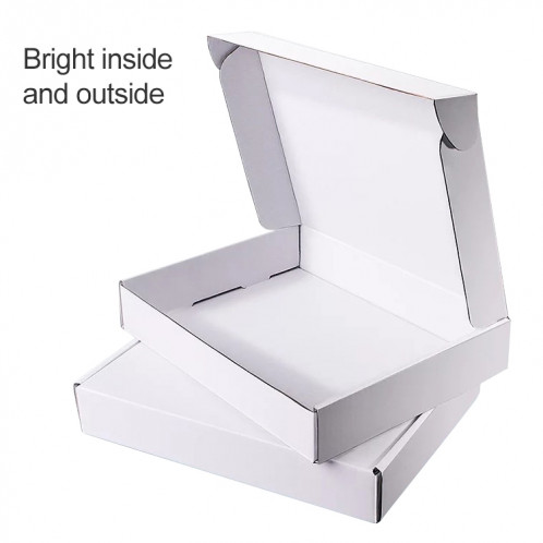 Boîte d'emballage de vêtements 100 PCS Shipping Box, couleur: blanc, taille: 40x30x10cm SH26191770-07