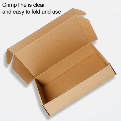 Boîte d'emballage de boîte d'expédition de papier kraft 100 PCS, taille: Q4, 20x10x4cm SH26231662-07