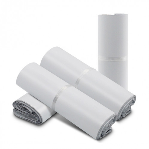 100 PCS / Rouleau Épais Sac D'emballage Express Sac Sac En Plastique Imperméable, Taille: 55x65cm (Blanc) SH632W104-06