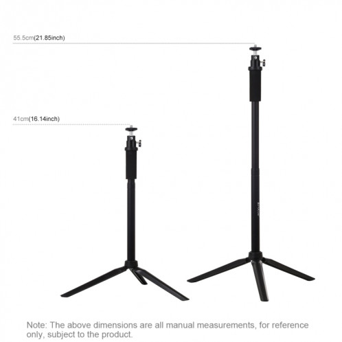 Support de trépied PULUZ + tige d'extension + support en direct pour diffusion téléphonique + 6,2 pouces 16cm anneau LED vlogging vidéo kits de lumière SP3038756-015