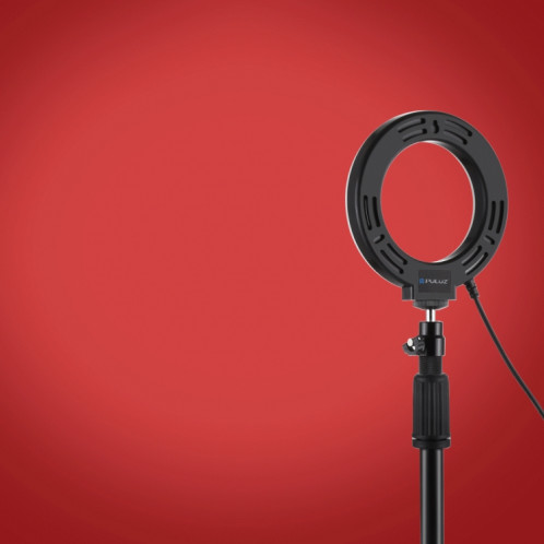 Puluz 4,7 pouces 12 cm Bague de surface incurvée + montage de bureau ronde Mont USB 10 modes 8 couleurs RGBW DIMMable Bague LED Selfie Beauty Vlogging Photographie Vidéo lumières avec une tête de trépied de SP046B812-017