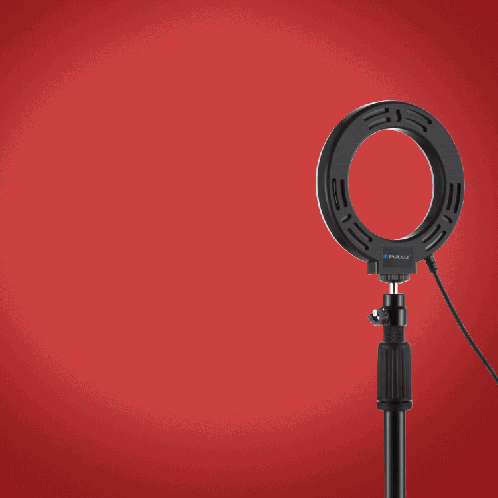 Puluz 4,7 pouces 12 cm Bague de surface incurvée + montage de bureau ronde Mont USB 10 modes 8 couleurs RGBW DIMMable Bague LED Selfie Beauty Vlogging Photographie Vidéo lumières avec une tête de trépied de SP046B812-017