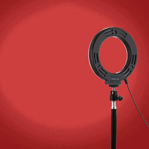 PULUZ 6.2 pouces 16cm USB 10 Modes 8 Couleurs RGBW Dimmable Anneau LED Vlogging Photographie Vidéo Lumières + Base Ronde Support De Bureau Avec Trépied À Chaussure Froide Rotule (Noir) SP047B1351-015