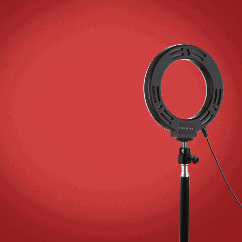 PULUZ 6.2 pouces 16cm USB 10 modes 8 couleurs RGBW Dimmable LED Ring Vlogging Photographie Video Lights + Support de trépied de bureau avec tête de trépied à chaussure froide (noir) SP048B383-015